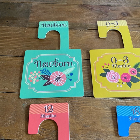 Closet dividers / markers for baby / toddler girl - Picture 2 of 7